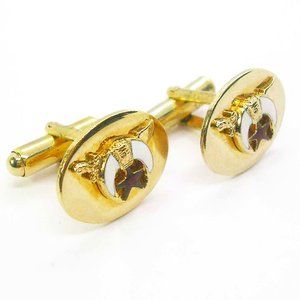 Freemason Cufflinks vintage masonic Scimitar Shriners Formal Shirt Accessory